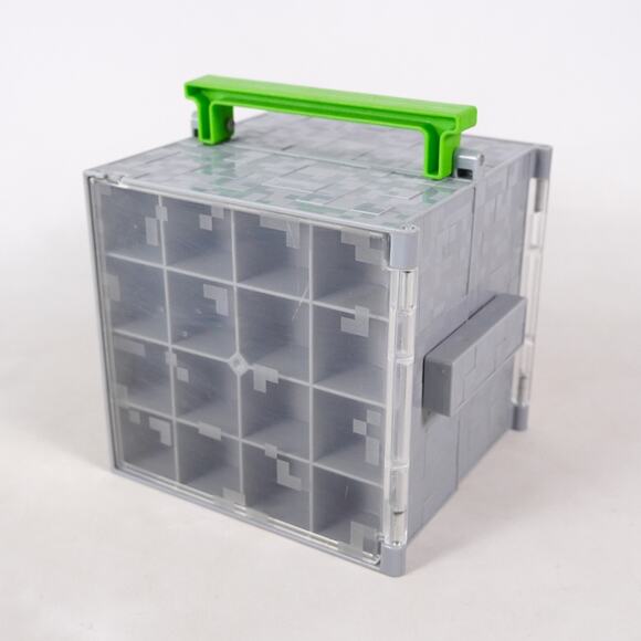 Mattel Minecraft Mini Figure Collector Case Storage Cube Playset Toy 2014 - Picture 1 of 11